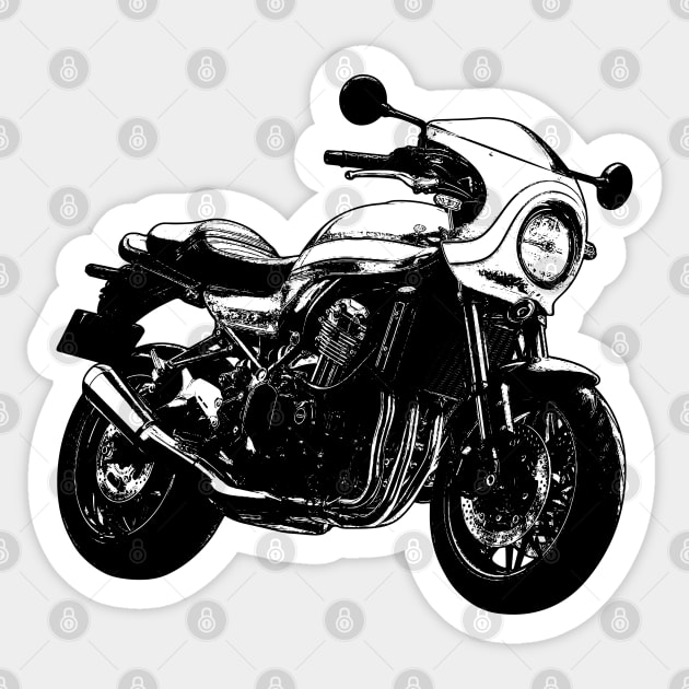 Z900RS Cafe Racer Sketch Art Sticker by KAM Std